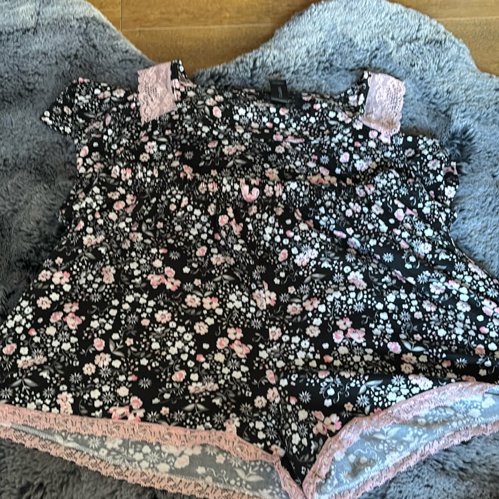 Cute floral pajama set